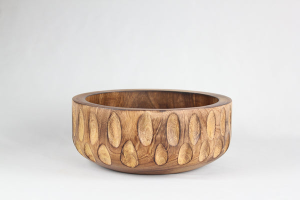 Emma Rayure Wood Bowl