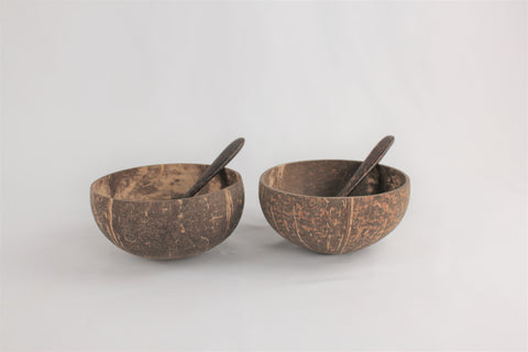 Set of 2 Coconut bowl 4.5"